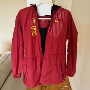 XS USC Nike Red Windbreaker